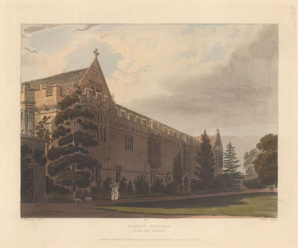 Rudolph Ackermann, Oxford University - St John's College, 1814