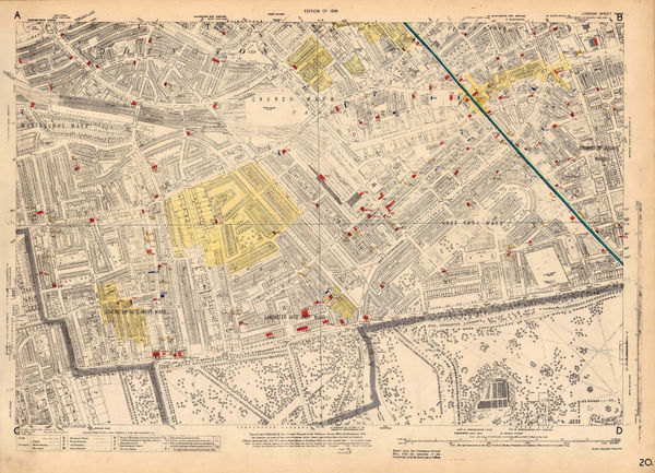 Ordnance Survey, Bayswater, 1936 c.