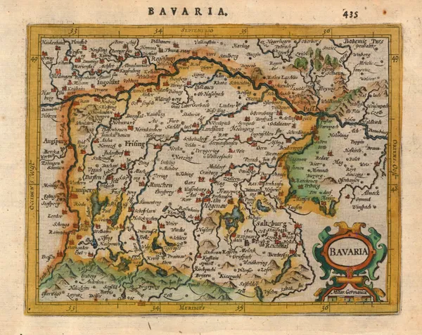 Mercator Hondius, Bavaria, 1621
