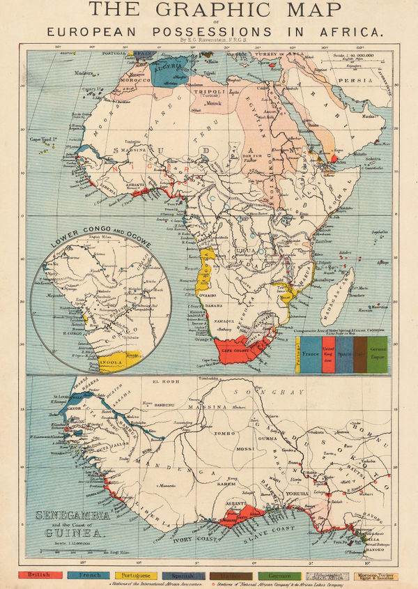 The Graphic Magazine, The Graphic Map of European Possessions in Africa, 1884