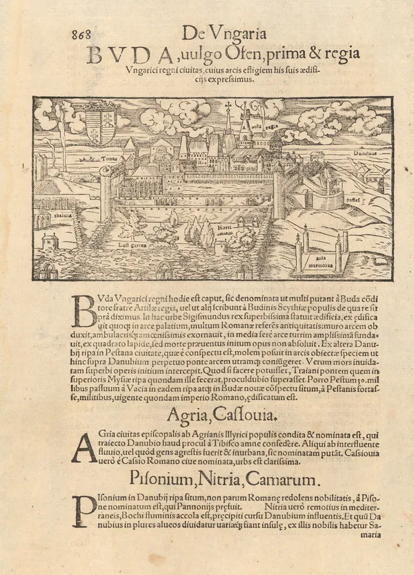 Sebastian Münster, Budapest, Hungary, 1558