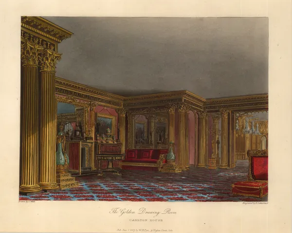 William Henry Pyne, London - Carlton House, 1817