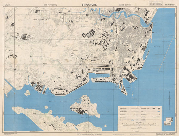 Geographical Section, General Staff (GSGS), Singapore (South Sheet), 1945