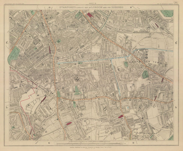 Edward Stanford, Peckham, Walworth & Camberwell, 1877