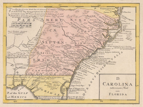 Homann Heirs, Florida, Georgia, North Carolina, and South Carolina, 1740 c.
