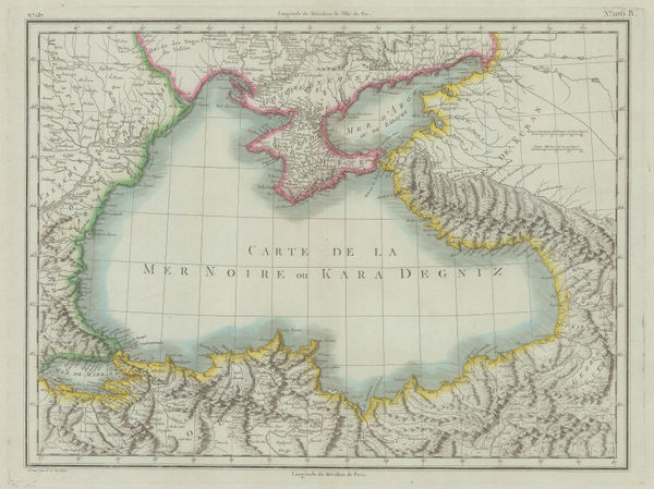 Pierre Tardieu, The Black Sea and Crimea, 1803