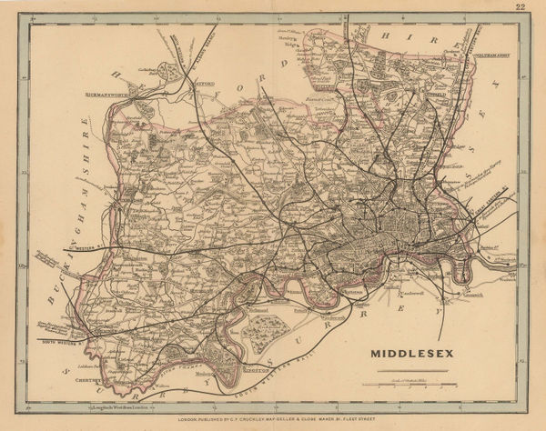 George Frederick Cruchley, Middlesex, 1850 c.