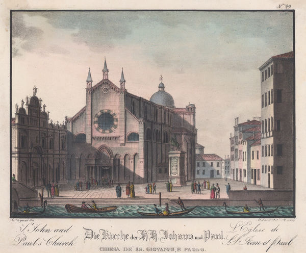 V.L. Vigano, Italy - Venice, San Zanipolo, 1850