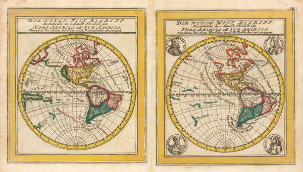 Elias Baeck, Der Neuen West Bergriff, Nord America und Sud America, 1748
