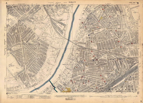 Ordnance Survey, Battersea, 1936 c.