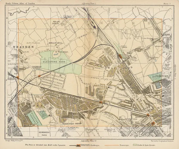 George Philip & Son Ltd., Willesden Green and Cricklewood, 1904