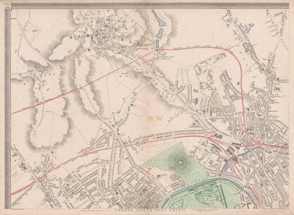Edward Weller, Primrose Hill, St. John's Wood & Hampstead, 1863