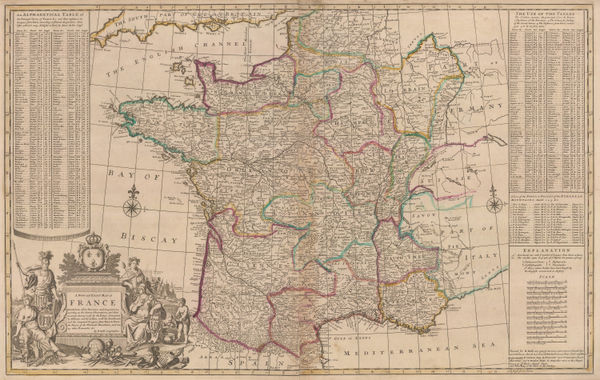 Herman Moll, France, 1730 c