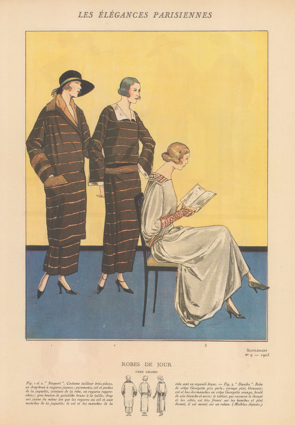 Les Elegances Parisi, Fashion - Lelong, 1923 c.