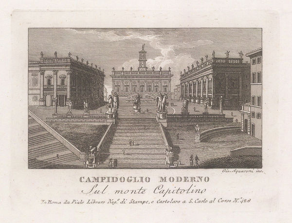 Pietro Piale, Italy - Rome, Campidoglio Moderno (Capitoline Hill), 1839