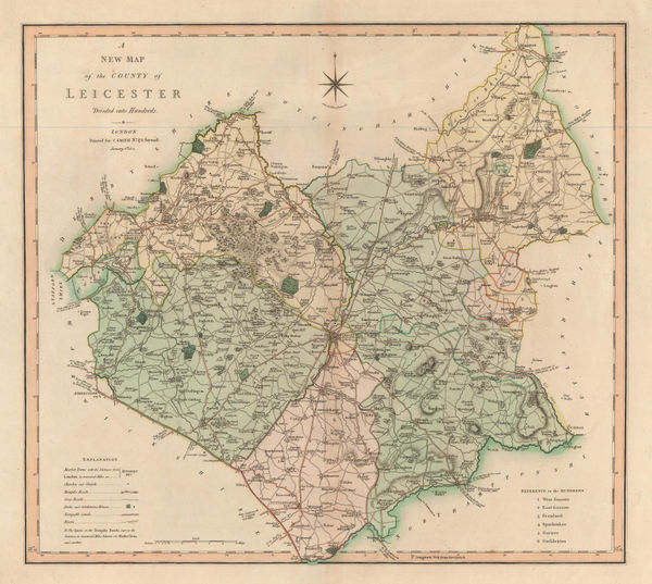 Charles Smith, A New Map of the County of Leicester, 1804