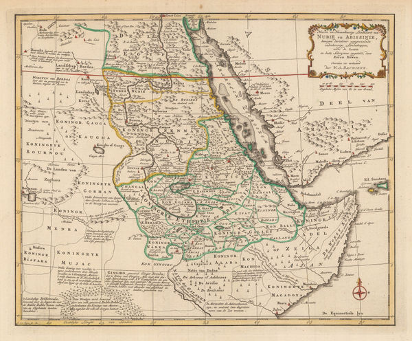 Willem Albert Bachiene, Southern Egypt, Sudan, Eritrea and Ethiopia, 1781