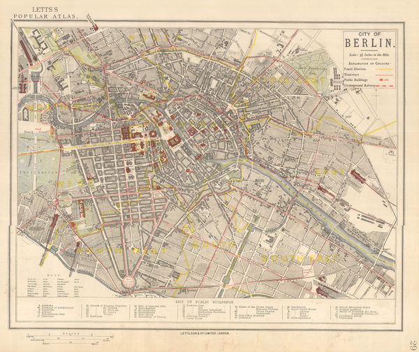 Letts & Son, City of Berlin, 1892
