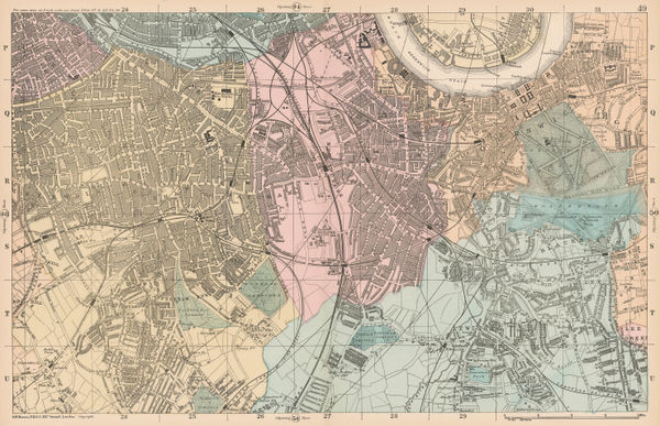 George W. Bacon, Southeast London, 1886