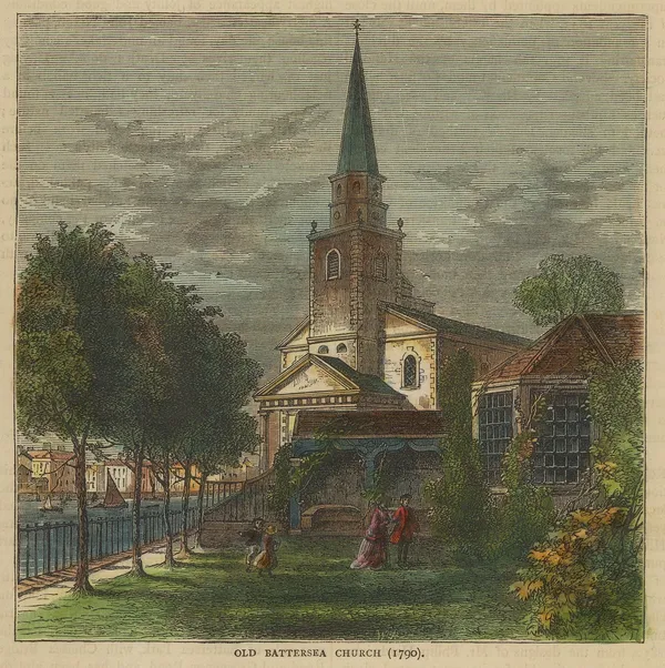 Old & New, London - Battersea Old Church, 1880 c.