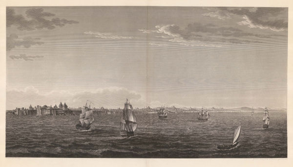 Antoine-Ignace Melling, Turkey - Istanbul / Constantinople, from the Sea of Mamara, 1819