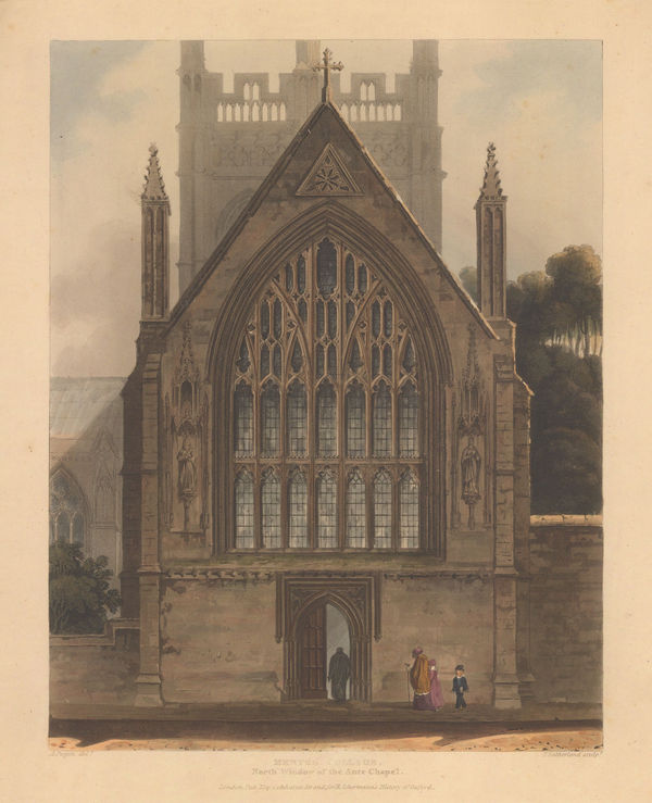 Rudolph Ackermann, Oxford University - Merton College Chapel, 1813