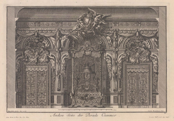 Paul Decker, Interiors - Baroque Wall Design, 1711