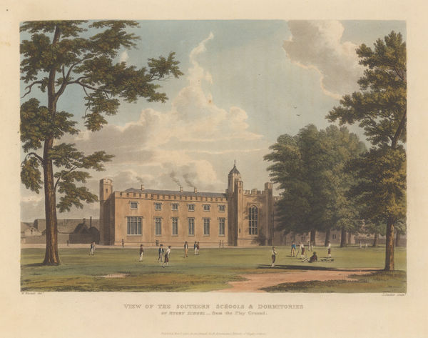 Rudolph Ackermann, Rugby School, Warwickshire, 1816