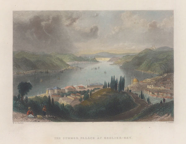William Bartlett, Turkey - Istanbul / Constantinople, Beglier Bey (Governor's) Summer Palace, 1838