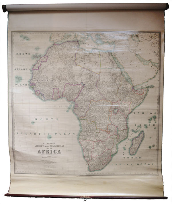 Edward Stanford, Stanford's Library and Commercial Map of Africa, 1929 c.