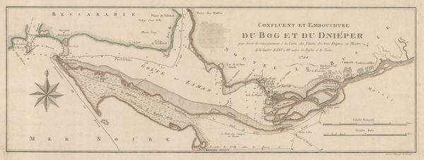 Hieronymus Benedicti, Chart of the Dniprovs'ka Gulf, 1788