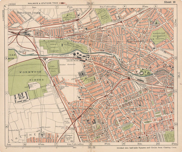 George W. Bacon, Bayswater, Notting Hill, Kensal Green & Paddington, 1928