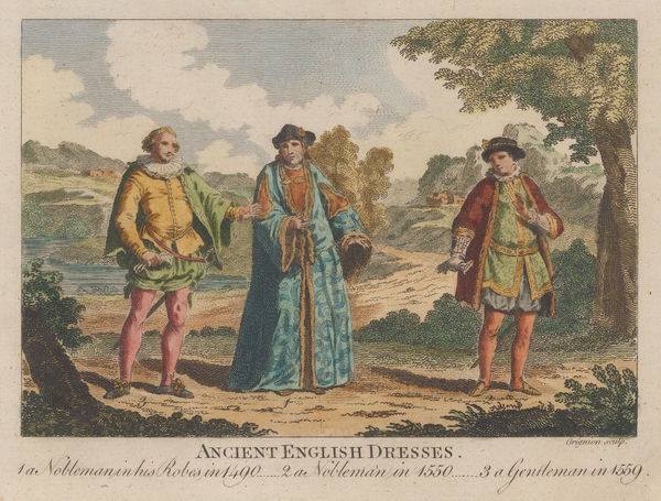 Thomas Bankes, Historical costume - English Costume, 1780 c.