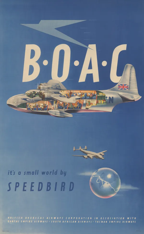 BOAC (British Overseas Airways Corporation), It's a Small World by Speedbird, 1950 (c.)