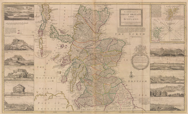 Herman Moll, The North Part of Great Britain Called Scotland, 1714
