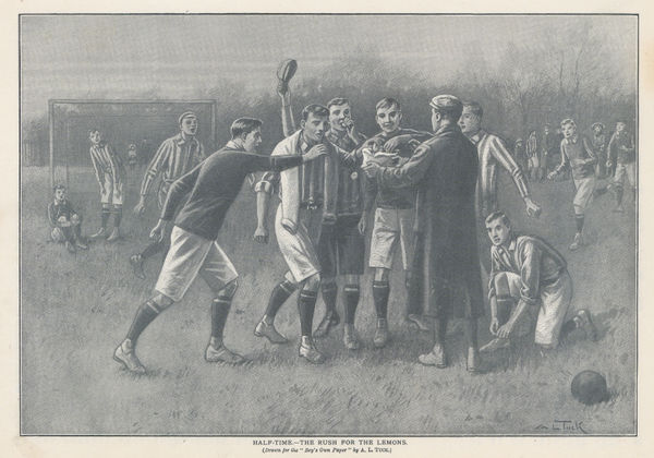 Boy's Own, Football - Half-time, 1912 c.