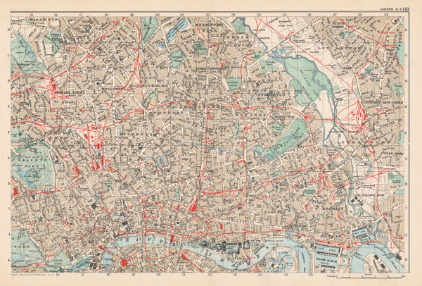 George W. Bacon, East and Northeast London, 1910 c
