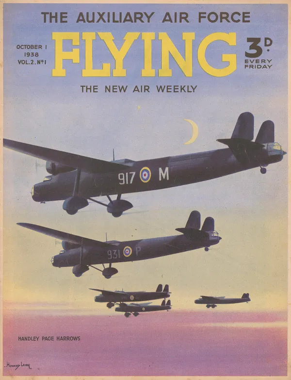 Flying Magazine, RAF - Handley Page H.P.54 Harrow bomber, 1938