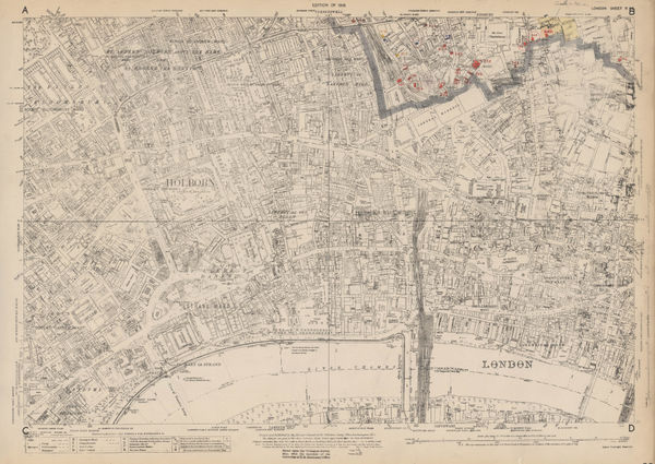 Ordnance Survey, East Central London, 1934 c.