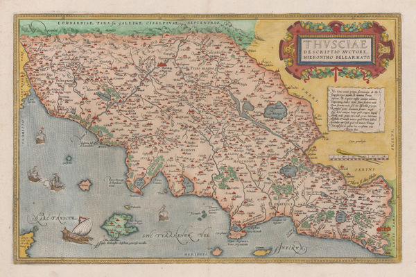 Abraham Ortelius, Tuscany, 1575