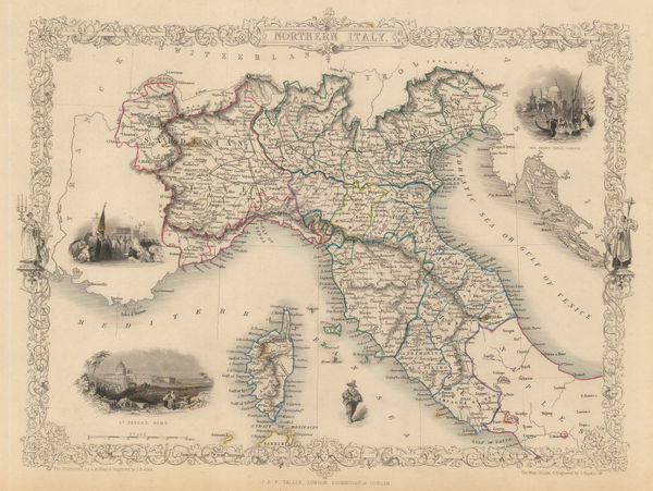 John Tallis, Northern Italy, 1851