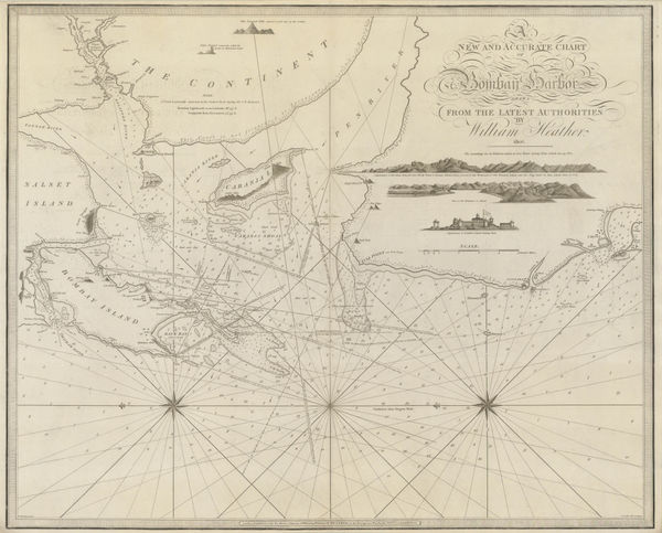 William Heather, Chart of Mumbai (Bombay) Harbour, 1806