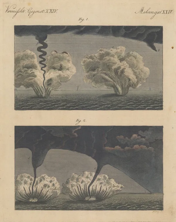 Friedrich Justin Bertuch, Phenomena - Waterspouts, 1798