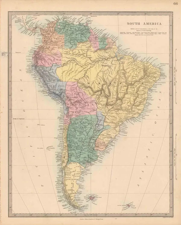 Society for the Diffusion of Useful Knowledge (SDUK), South America, 1863