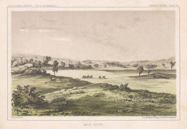 United States Pacific Railroad Expeditions (USPRR), Washington State - Sauk River, 1857