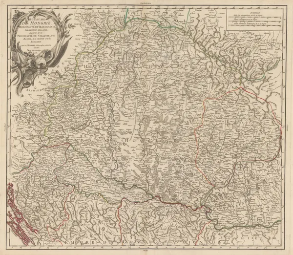 Robert de Vaugondy, Kingdom of Hungary, 1751