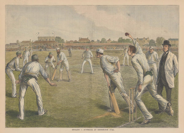 Illustrated Sporting and Dramatic News (ISDN), Cricket - England v Australia at Kennington Oval, 1882