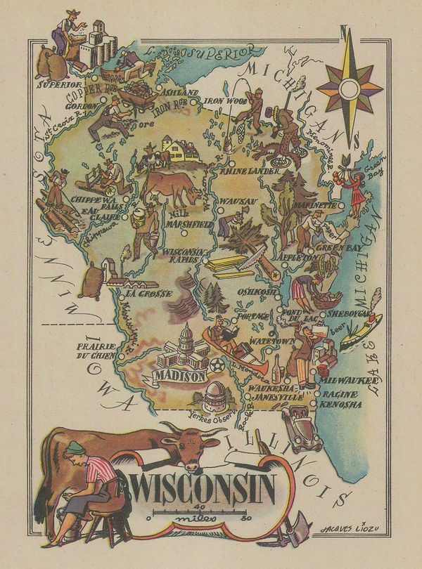 Dore Ogrizek, Wisconsin, 1946