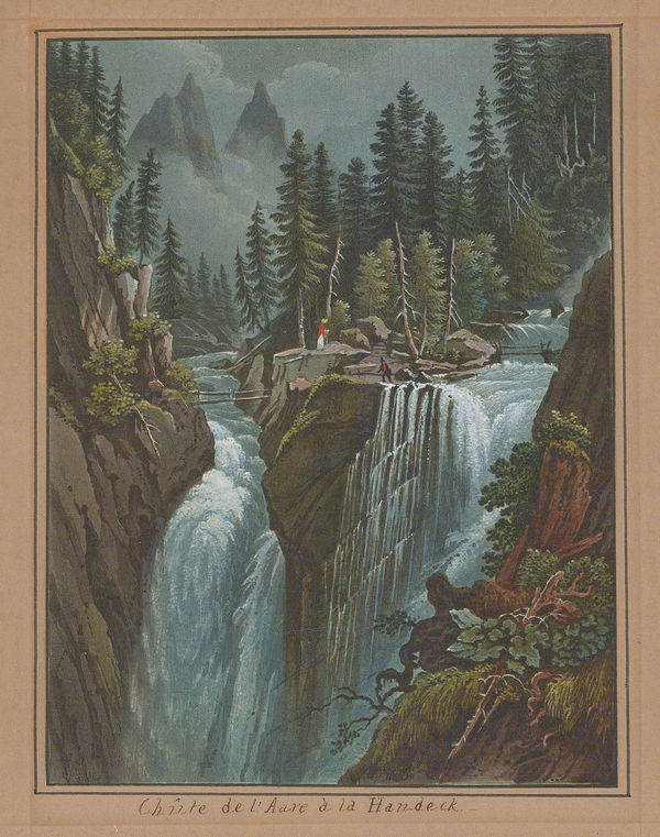 J.P. Lamy, Switzerland - Handeggfalls, 1820