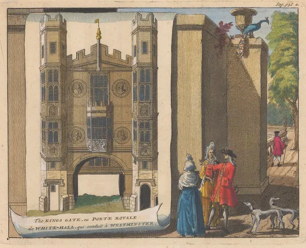 Pieter Van der Aa, London - Whitehall Palace, 1727